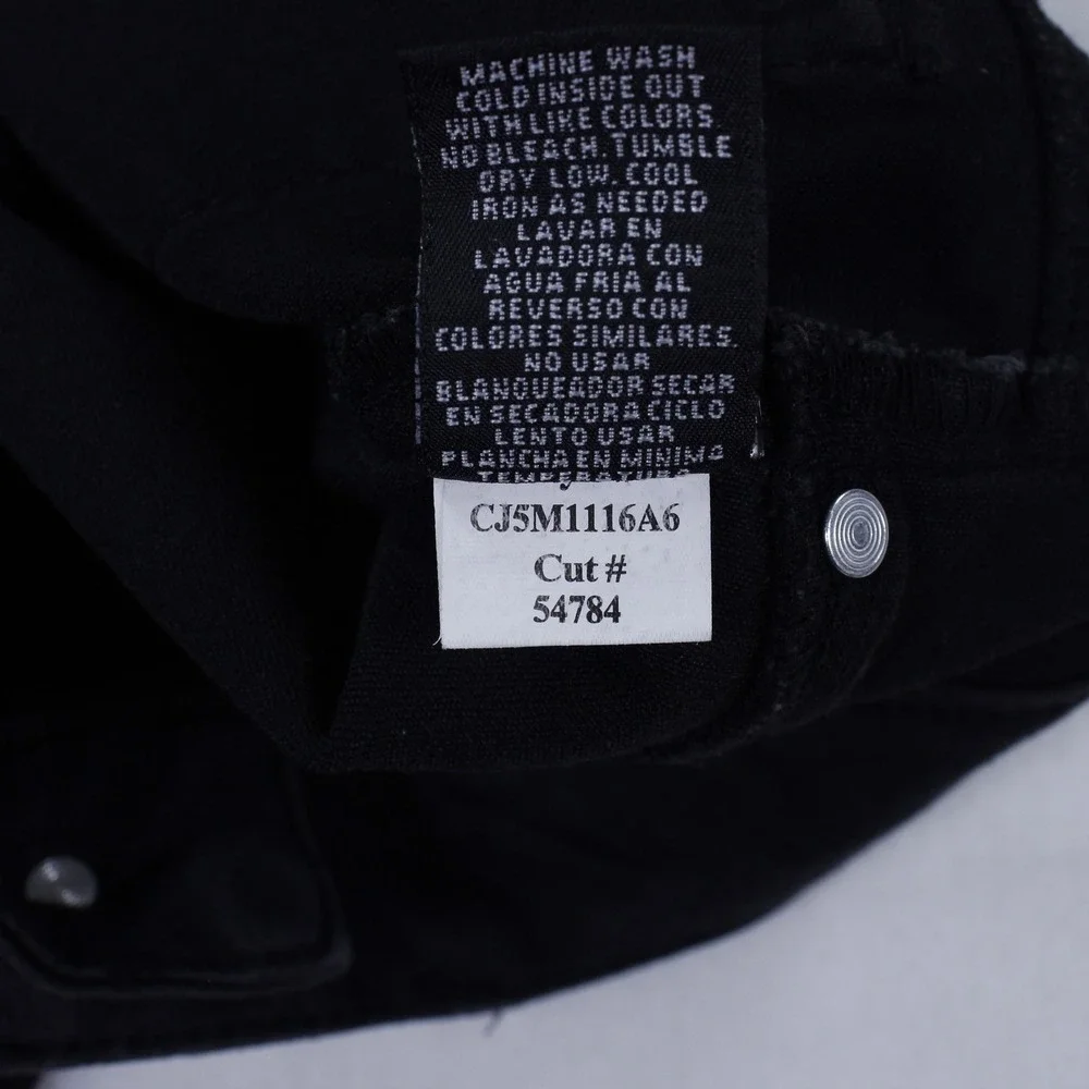 1822 Denim Curvy Contour Ankle Skinny Jeans Black Women's Size 8